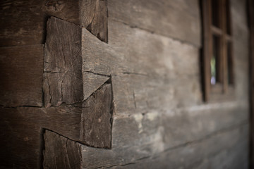 Wood jointing at an old house