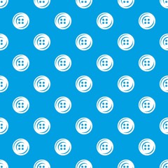 Poster - Fashion button pattern vector seamless blue repeat for any use
