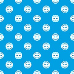 Poster - Decoration button pattern vector seamless blue repeat for any use