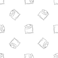 Poster - Wheat bag icon. Outline illustration of wheat bag vector icon for web design isolated on white background