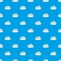 Poster - Nature cloud pattern vector seamless blue repeat for any use