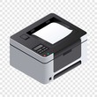 Printer icon. Isometric of printer vector icon for web design  