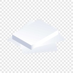 Poster - Paper stack icon. Isometric of paper stack vector icon for web design  