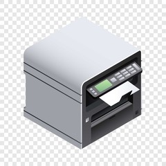 Poster - Office printer icon. Isometric of office printer vector icon for web design  