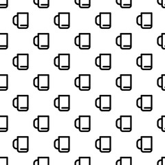 Poster - Office cup pattern seamless vector repeat for any web design