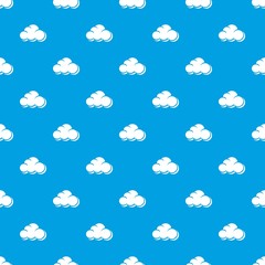 Poster - Web cloud pattern vector seamless blue repeat for any use