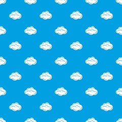 Poster - Internet cloud pattern vector seamless blue repeat for any use