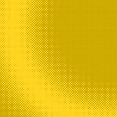 Poster - Yellow geometric abstract halftone dot pattern background - vector graphic from circles