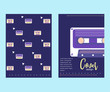 © Gasspoll - 80s, retro music party banner or cover. Old style vector poster