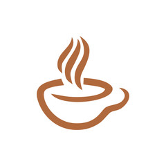 coffee cup icon logo