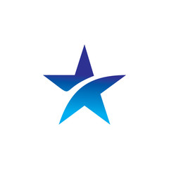 Wall Mural - star icon logo