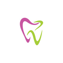 Wall Mural - tooth icon logo