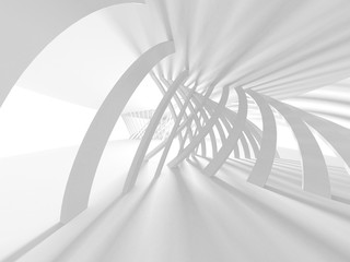 Abstract Modern White Architecture Background