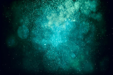 Poster - Abstract Artistic Smooth Colorful Smoke Galactic Effect Background