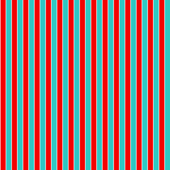 Poster - Red and cyan seamless vertical line background design