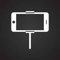 Poster - Phone shooting icon on white background for graphic and web design, Modern simple vector sign. Internet concept. Trendy symbol for website design web button or mobile app