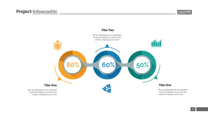 Poster - Implementation infographics slide template. Business data. Graph, diagram, design. Creative concept for infographic, report. Can be used for topics like fulfillment, project, business performance