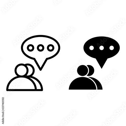 Two People Dialogue Line And Glyph Icon Two Users Chat Vector Illustration Isolated On White Communication Outline Style Design Designed For Web And App Eps 10 Stock Vector Adobe Stock Two People Dialogue Line And Glyph Icon Two Users Chat Vector Illustration Isolated On White Communication Outline Style Design Designed For Web And App Eps 10 Stock Vector Adobe Stock
