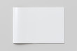 Blank horizontal booklet cover