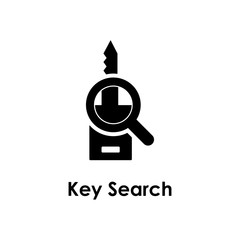 Aufkleber - key, search, magnifier icon. Element of business icon for mobile concept and web apps. Detailed key, search, magnifier icon can be used for web and mobile