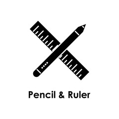 Poster - pencil, ruler icon. One of the business collection icons for websites, web design, mobile app