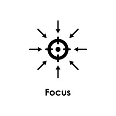 Aufkleber - target, arrow, focus icon. One of the business collection icons for websites, web design, mobile app
