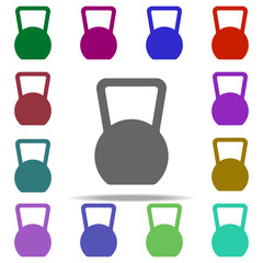 Poster - weight icon. Elements of circus in multi color style icons. Simple icon for websites, web design, mobile app, info graphics