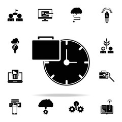 Poster - time of portfolio icon. Concentration icons universal set for web and mobile