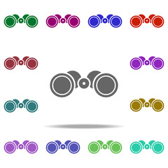 Poster - binoculars icon. Elements of dedective in multi color style icons. Simple icon for websites, web design, mobile app, info graphics