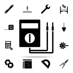 Poster - ammeter icon. Engineering icons universal set for web and mobile