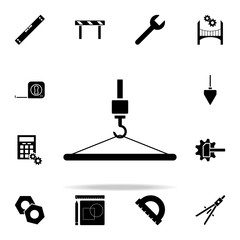Poster - crane and cargo icon. Engineering icons universal set for web and mobile