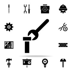 Poster - spanner and bolt icon. Engineering icons universal set for web and mobile