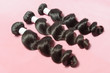 Loose wavy spiral black human hair weaves extensions bundles