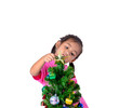 © sirastock - Happy asian child holding gold star for decoration Christmas tree. Christmas or happy newyear time