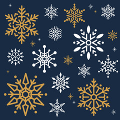 Wall Mural - Snowflake Christmas design background vector