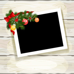 Canvas Print - Christmas photo frame