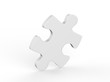 © devrawat21 - One puzzle piece mock-Up on isolated white background, 3d illustration