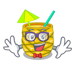 Sticker - Geek Pineapple juice in glassware on mascot