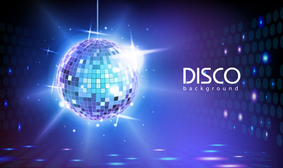 Wall Mural - Disco ball background