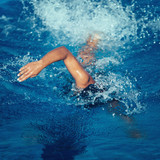 Fototapeta Łazienka - Front crawl swimmer