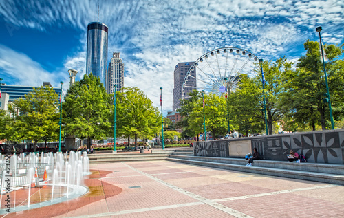 Fotomural Impression of Atlanta from Olympic Centennial Park