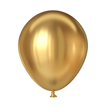 Golden balloon 3D