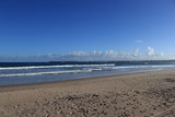 Fototapeta Morze - Gamboa beach in Peniche with sand marks