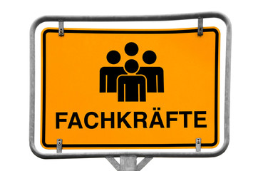 Sticker - Fachkräfte gesucht Wegweiser