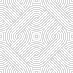 Aufkleber - Vector geometric pattern. Seamless braided linear pattern.