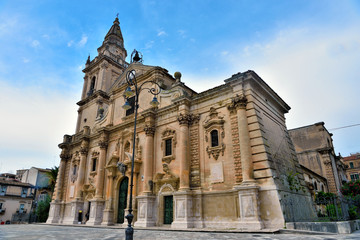 Wall Mural - The Cathedral of San Giovanni Battista Ragusa Sicily Italy