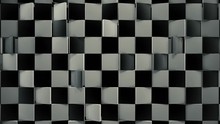 Rotating Black And White Tiles 3d Floor With Dynamic Lights Loop