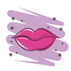 Sticker - Women lips cartoon