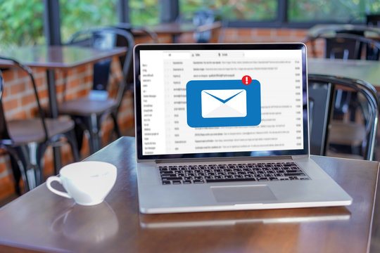 Mail Communication Connection message to mailing contacts phone Global Letters Concept