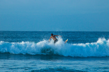 Wall Mural - beautiful summer beach surf view